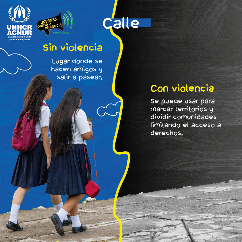 ACNURhonduras's tweet photo. Crecer en contextos de violencia ⚠️y en contextos sin violencia 🙌🏼 ofrece dos realidades completamente diferentes.

Los lugares y objetos, dependiendo de las circunstancias, pueden tener significados opuestos. 👀

@JCV_Honduras