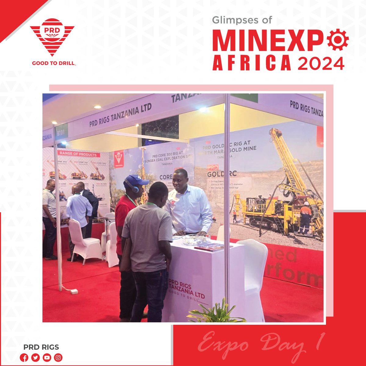 Paran_TT's tweet photo. Join us on the final day of 8th Minexpo Africa 2024! Tomorrow, 14th September 2024, visit us at Stall No: B101. Letโs connect and explore new opportunities at the Diamond Jubilee Expo Centre, Dar-es-Salaam, Tanzania!
.
#prdrigs #prddrills #mining #tanzania #africa #minexpo https://t.co/OG3dyoYcAh