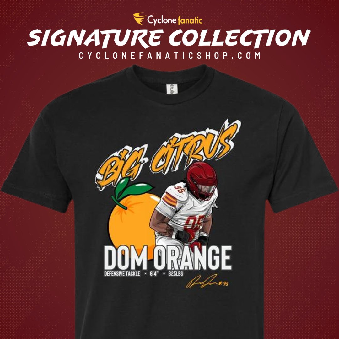 New Item Alert 🔥

We've officially added <a href="/OrangeDomonique/">Domonique Orange</a> to the NIL signature collection at the CycloneFanaticShop.com! 

Head over now and get your own tee to support Dominique Orange this fall.🍊We're pumped to add this one to the collection. Secure yours now!