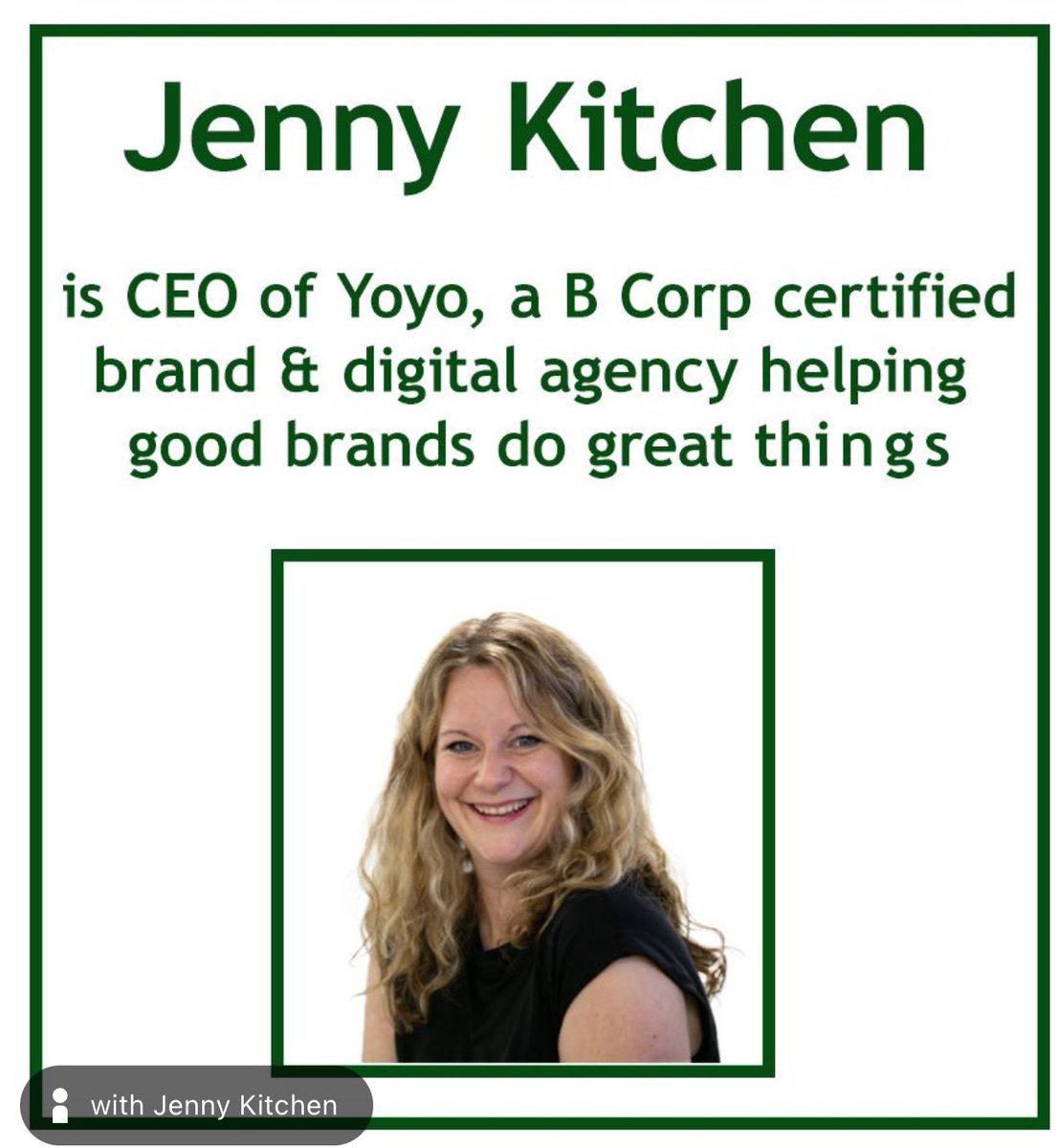 Umbraco London Group (@umblondon) on Twitter photo Find out about one our panellists
Jenny Kitchen from <a href="/yoyodesign/">yoyodesign</a> is CEO of b corp certified Yo-yo and is also the co-founder of the nonprofit organisation amplifi, a Tunbridge Wells initiative bringing local businesses together
meetu.ps/e/Nppy8/1w9DV/i Find out about one our panellists
Jenny Kitchen from <a href="/yoyodesign/">yoyodesign</a> is CEO of b corp certified Yo-yo and is also the co-founder of the nonprofit organisation amplifi, a Tunbridge Wells initiative bringing local businesses together
meetu.ps/e/Nppy8/1w9DV/i