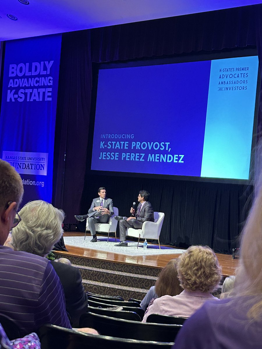 Great to hear from new <a href="/KState/">K-State</a> provost this morning at the <a href="/KSU_Foundation/">KSU Foundation</a> Trustee meeting this morning!