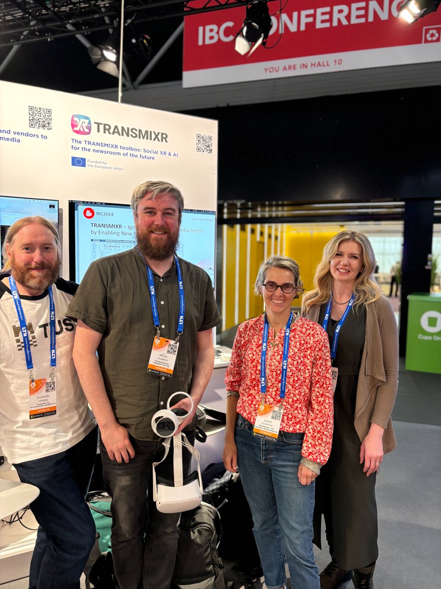 TRANSMIXR's tweet image. What a day at #IBC2024! 🤩

We’re thrilled to share some amazing #transmixr moments and photos from our first day at the @IBCShow. 

The energy and atmosphere here are buzzing with #technology #innovation and #creativity! 🌪️

Check out our highlights 📸 and stay tuned!