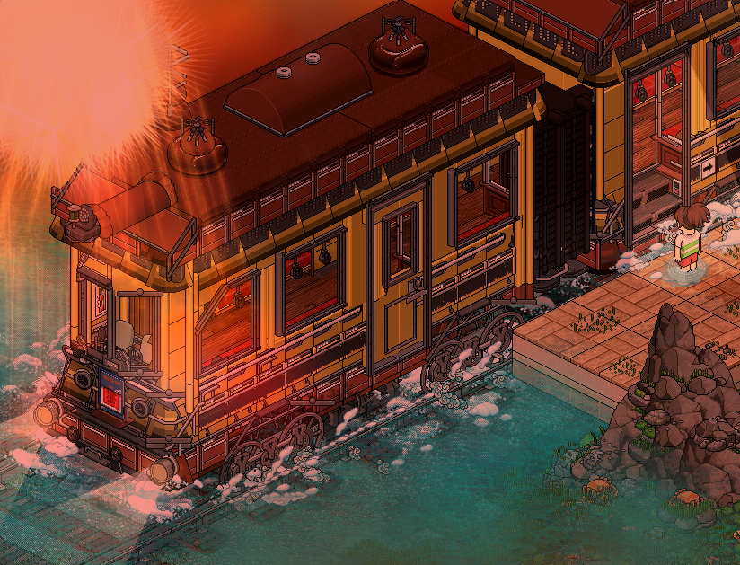 minimonibuild's tweet photo. Sea Railway🌊 on @habboxfrance #retrobuilds https://t.co/H1HaxdttRD
