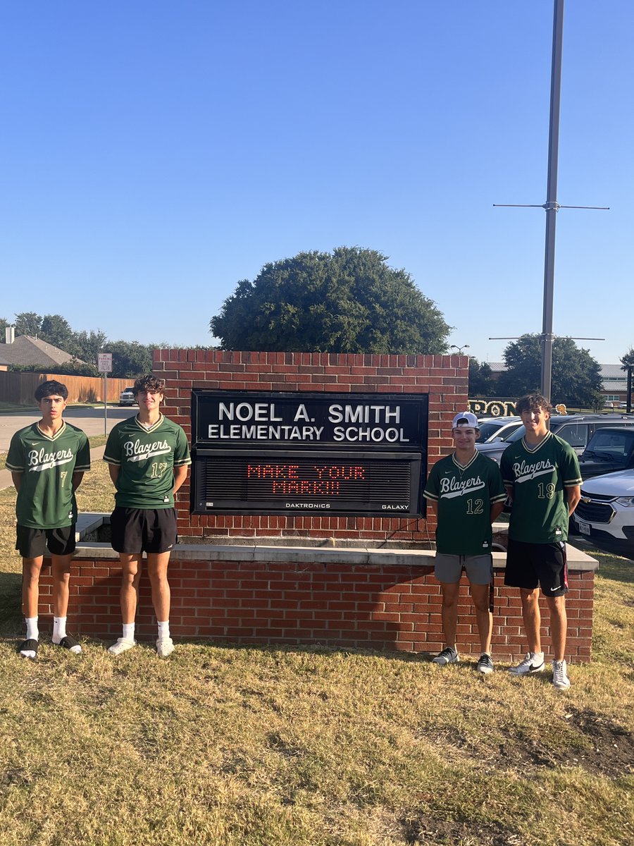 Another week for the <a href="/LebanonTrailHS/">Lebanon Trail</a> Baseball program!

From a Kindergarten parent:
I wanted to thank the LT Baseball program for coming out last week. When my daughter came home that day, she couldn't stop talking about the "baseball boys" and how they "play baseball like me!"