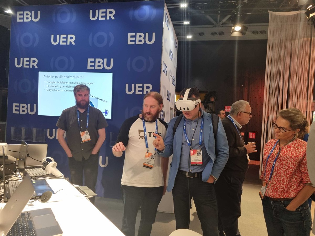 TRANSMIXR's tweet image. What a day at #IBC2024! 🤩

We’re thrilled to share some amazing #transmixr moments and photos from our first day at the @IBCShow. 

The energy and atmosphere here are buzzing with #technology #innovation and #creativity! 🌪️

Check out our highlights 📸 and stay tuned!