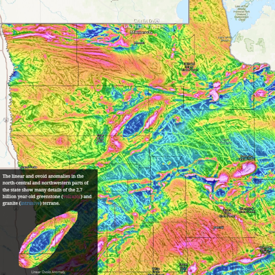 Explore the hidden depths of Minnesota’s geology with the Aeromagnetic Database! Learn how airborne magnetic data has revealed critical insights into the bedrock composition and structure.

mngs-umn.opendata.arcgis.com/apps/507501adc…