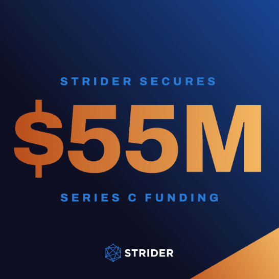 🎉Congratulations to @Strider for securing their Series C funding! Together with @ONE9, we are proud to have been an investor in the company’s prior two funding rounds, and can't be more excited for the upcoming chapter. 

Read here: lnkd.in/gr9rteru
#VC #SeriesC #AI #Data