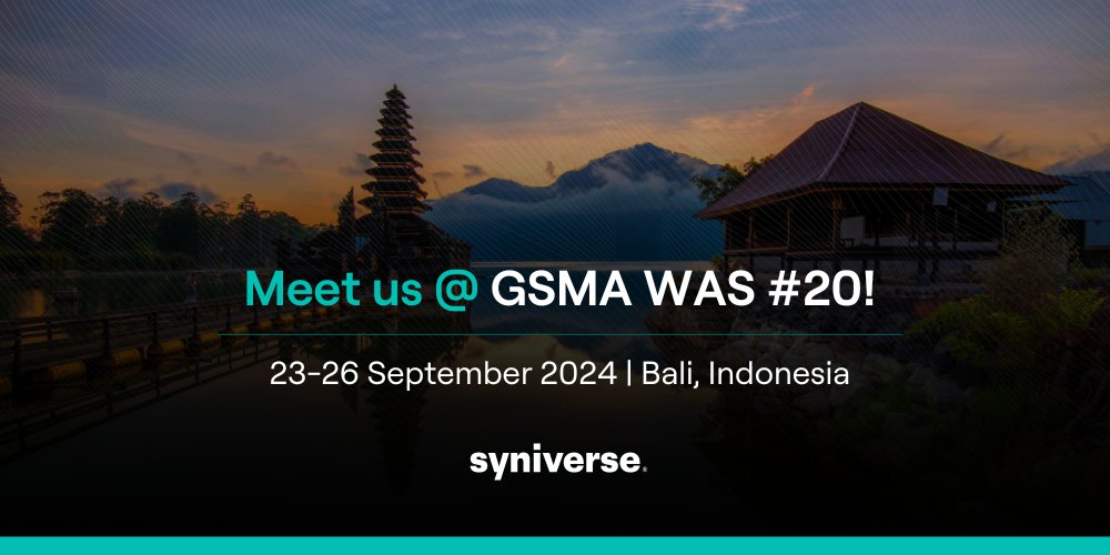 Syniverse's tweet image. Heading to @GSMA #WAS20 in #Bali from Sept 23-26? Don’t miss the #Syniverse team! Learn how we can make your move to #5G profitable with secure connectivity for 800+ operators, unmatched support, and monetization strategies.

Elevate your business with us: ow.ly/pRI650TlpGW