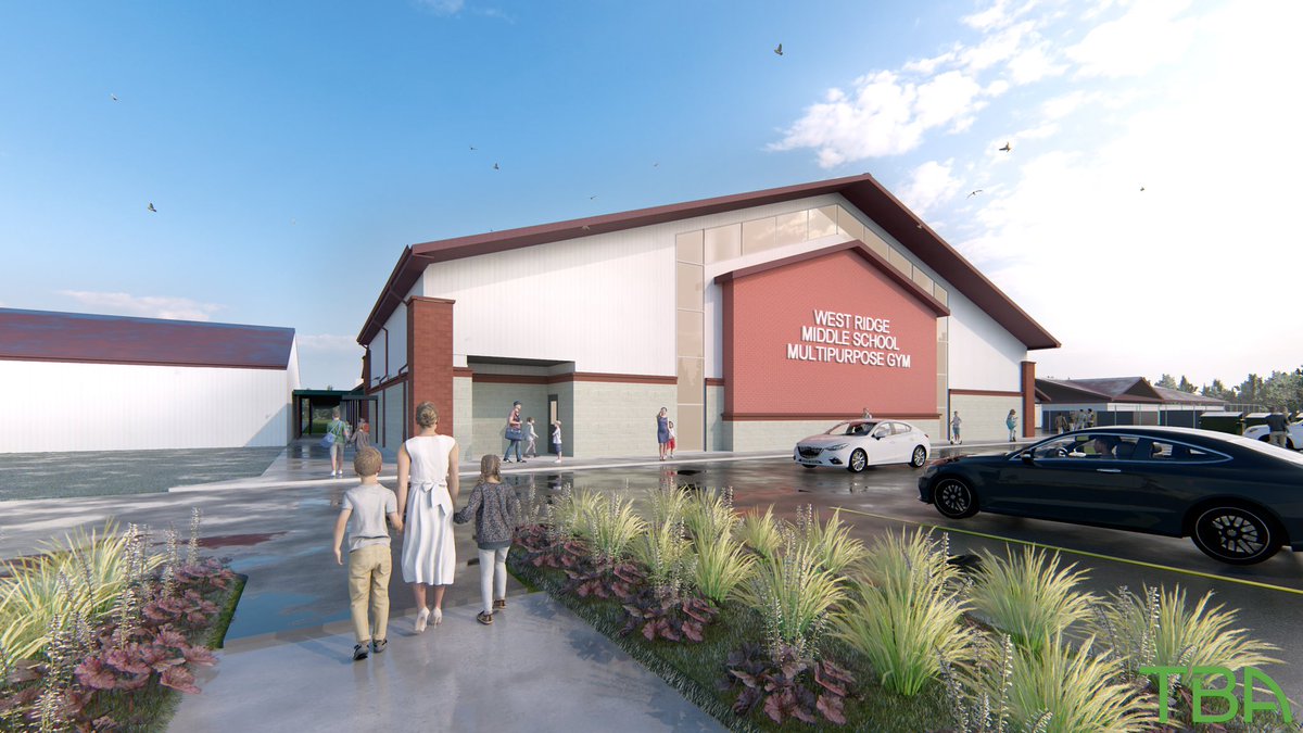 TimBrandonArch's tweet image. TBA Studio is excited to show a new project currently under construction at West Ridge Middle School! This project consists of a new multipurpose building with a half basketball court, concession area, stage, and storage areas.