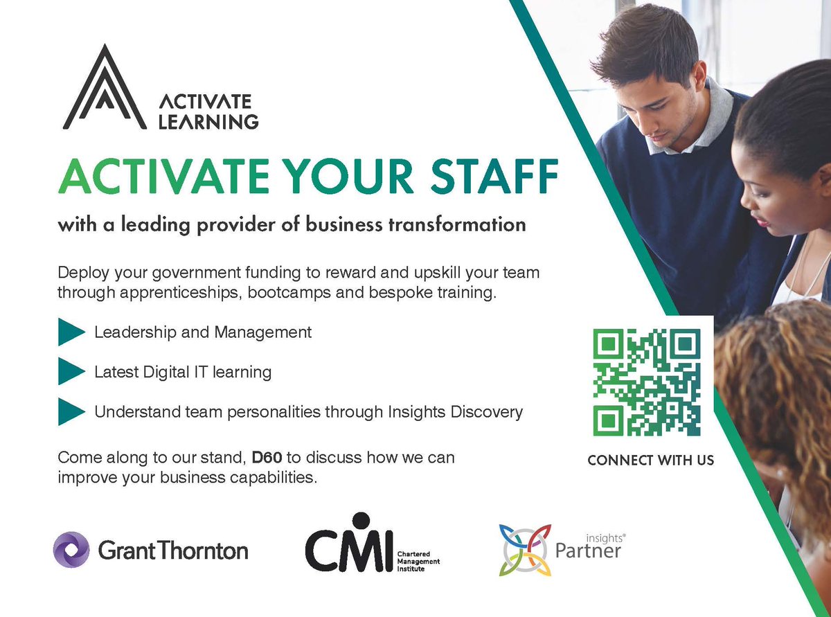 Activate Apprenticeships (@activatetweets) on Twitter photo Next month, the our Business School will be attending the <a href="/Learn_EventsUK/">World of Learning</a> World of Learning Exhibition and Conference at the NEC, Birmingham! 🎉
Join us and discover how we can help your business thrive! See you there: bit.ly/3AZXNzH
#WOL24 #LearningandDevelopment Next month, the our Business School will be attending the <a href="/Learn_EventsUK/">World of Learning</a> World of Learning Exhibition and Conference at the NEC, Birmingham! 🎉
Join us and discover how we can help your business thrive! See you there: bit.ly/3AZXNzH
#WOL24 #LearningandDevelopment