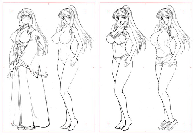 今日はもう新規作画できる体調じゃないので、
割り切って延々とダラダラとラフ本の編集を進めていました
その結果、追加収録部分もほぼほぼ終わりましたね

最終的に6000～7000ページ(ファイル)ぐらいのボリュームに落ち着きそうです 