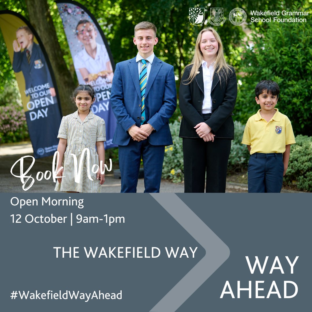 Wakefield Girls' High School (@wghsyorkshire) on Twitter photo π Join Us for Open Morning! 
This is a fantastic opportunity to explore all our schools, meet our dedicated staff, and experience the vibrant school community firsthand. 
π 12th October
π 9am - 1pm
 Register here: bit.ly/3RLJvsY
We canβt wait to meet you all! π π Join Us for Open Morning! 
This is a fantastic opportunity to explore all our schools, meet our dedicated staff, and experience the vibrant school community firsthand. 
π 12th October
π 9am - 1pm
 Register here: bit.ly/3RLJvsY
We canβt wait to meet you all! π