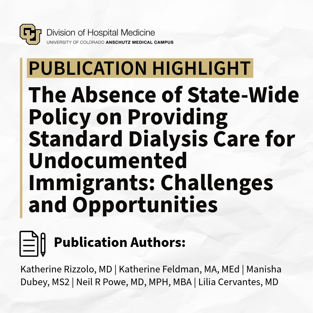 CU Hospital Medicine (@cudivhospmed) on Twitter photo Undocumented immigrants in the US aren't eligible for Medicare or insurance subsidies under the Affordable Care Act. Read about strategies that can help provide standard dialysis for more reliable care.
š: bit.ly/4dYz4dR | <a href="/Cervantes_Lily1/">Lilia Cervantes</a> Undocumented immigrants in the US aren't eligible for Medicare or insurance subsidies under the Affordable Care Act. Read about strategies that can help provide standard dialysis for more reliable care.
š: bit.ly/4dYz4dR | <a href="/Cervantes_Lily1/">Lilia Cervantes</a>