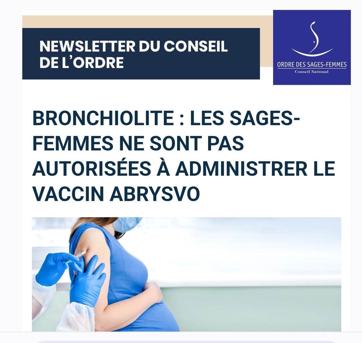 Organisation Nationale Syndicale des Sages-Femmes (@onssf) on Twitter photo Encore un argument pour dénoncer le principe d'une liste de prescription pour les #sagesfemmes ! Alors que plus de la moitié des femmes enceintes sont suivies uniquement par une sage-femme, elles ne pourront bénéficier de cette prévention sans aller voir un médecin ! <a href="/emerygreg/">Grégory Emery</a> Encore un argument pour dénoncer le principe d'une liste de prescription pour les #sagesfemmes ! Alors que plus de la moitié des femmes enceintes sont suivies uniquement par une sage-femme, elles ne pourront bénéficier de cette prévention sans aller voir un médecin ! <a href="/emerygreg/">Grégory Emery</a>