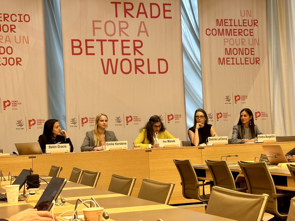 Pierre Leturcq (@pierre_leturcq) on Twitter photo And it’s a wrap! Feeling inspired ☀️
Kudos to the organisers of the 2024 edition of the #WTOPublicForum and of the different side events <a href="/jantgut/">Javier A Gutiérrez</a> <a href="/DmitryOpines/">Dmitry Grozoubinski</a> <a href="/CarolynDeere/">Carolyn Deere Birkbeck</a> And it’s a wrap! Feeling inspired ☀️
Kudos to the organisers of the 2024 edition of the #WTOPublicForum and of the different side events <a href="/jantgut/">Javier A Gutiérrez</a> <a href="/DmitryOpines/">Dmitry Grozoubinski</a> <a href="/CarolynDeere/">Carolyn Deere Birkbeck</a>