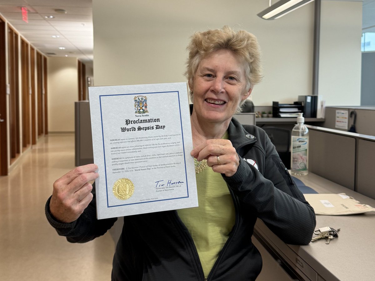 🌍Today is World Sepsis Day!

We proudly announce that five Canadian provinces and two territories have officially proclaimed World Sepsis Day.

This is a huge step towards getting governments across Canada to focus more on sepsis and improve healthcare outcomes!

#WorldSepsisDay
