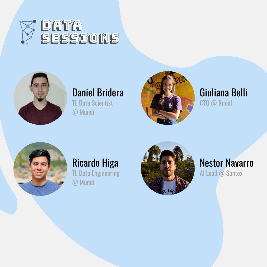 DataArCommunity's tweet photo. El Jueves 19/09 tendremos un evento online gratuito! 🤩
Charlaremos sobre los roles de Datos que existen, y que skills se necesitan.
Nos acompañaran los líderes de la comunidad contando su experiencia, y respondiendo a todas sus consultas!🚀

Inscripciones https://t.co/FSx8cK7roP https://t.co/tU3ebin7Xe
