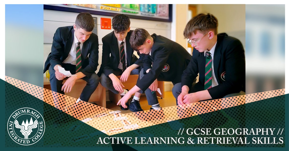 _Drumragh's tweet photo. Y11 Geography students engaged in active learning & retrieval exercises today. They collaborated to recreate the drainage basin diagram as an open system, identifying and analysing inputs, stores, flows & outputs of water.βοΈπ§οΈποΈπͺοΈππ
#activelearningstrategies #ChooseIntegrated https://t.co/BlHs52ByI7