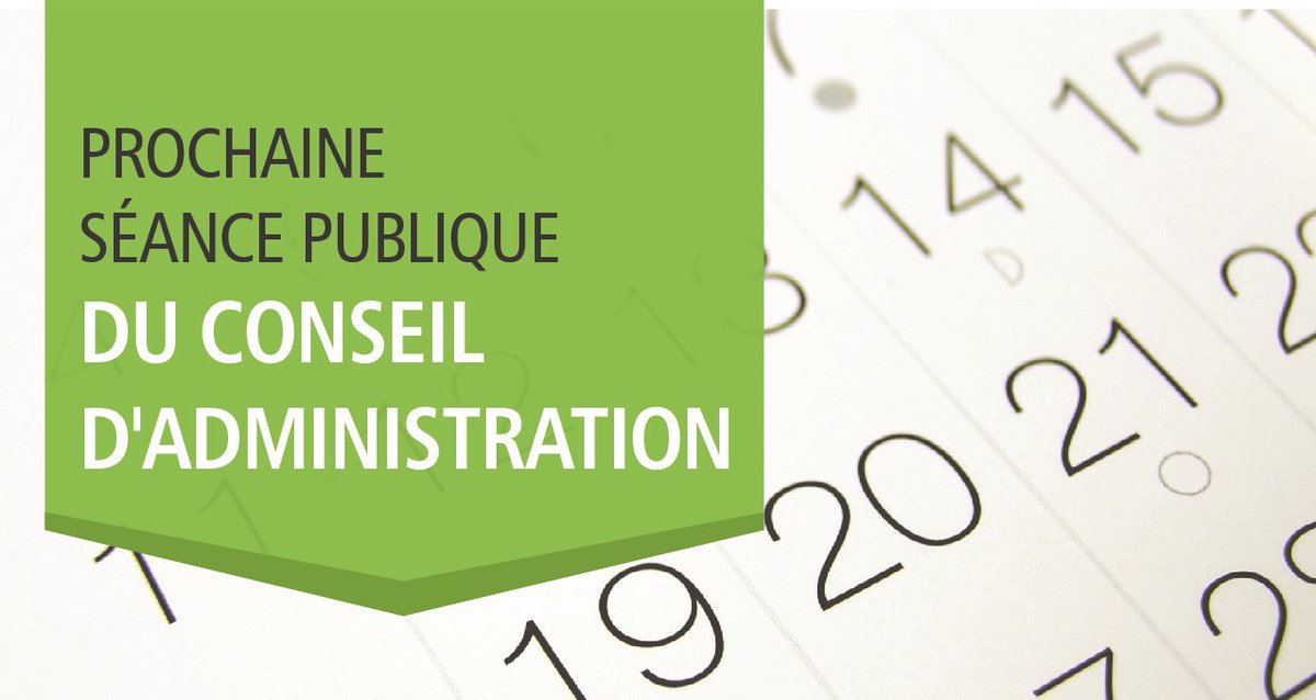 Nous invitons la population à assister à la séance publique du conseil d'administration qui se tiendra le mercredi 18 septembre, au Siège social de Sainte-Marie.
Pour en savoir plus 👉 bit.ly/3XI8gsI