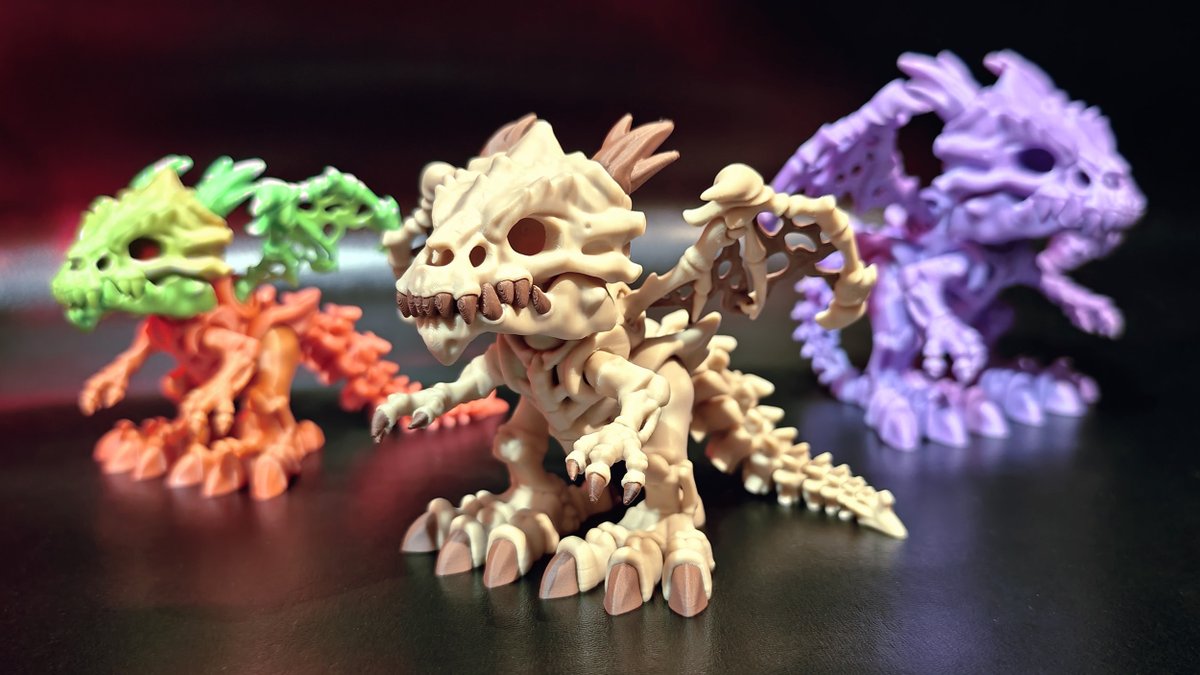 BoxSkull3D's tweet photo. FLEXI - SKELETON DRAGON

New design available now on @Cults3D 

https://t.co/OapDboHy8h https://t.co/DA4V68gLdv