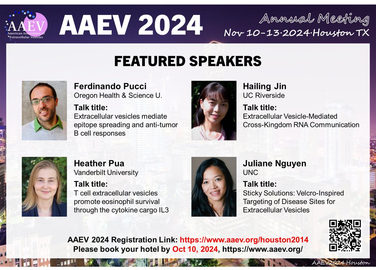 #AAEV2024 Speaker highlight #6. Featuring:  Ferdinando Pucci,  Hailing Jin, Heather Pua, and Juliane Nguyen. Please book hotel ASAP, rooms are filling fast! marriott.com/event-reservat……For all event information, please visit: aaev.org/houston2024