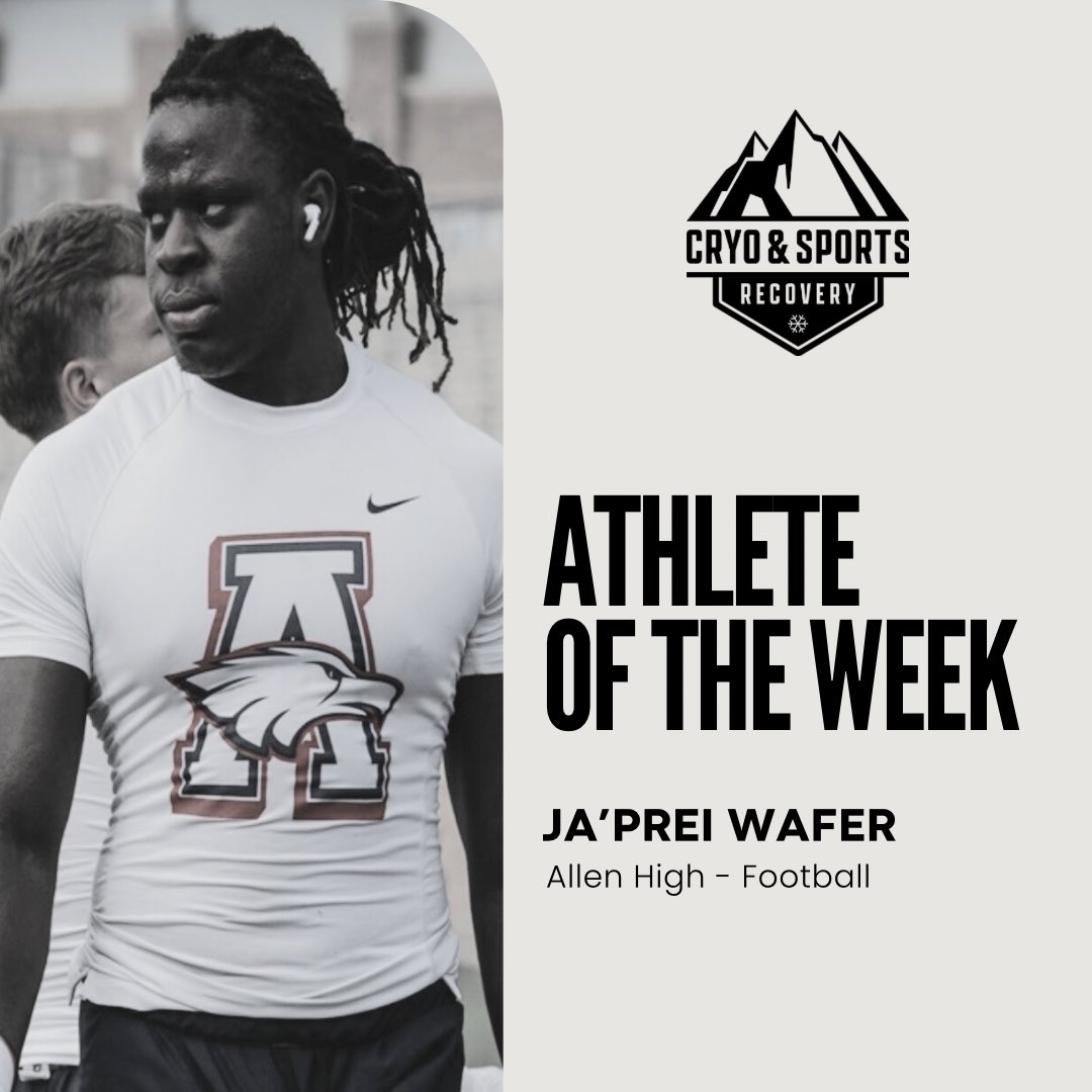 Week 2 <a href="/chiro_pt/">PT&Chiro Concepts</a> Athlete of the Week. 

The run stopper from Allen High,
<a href="/wafer2026/">Japrei Wafer</a>