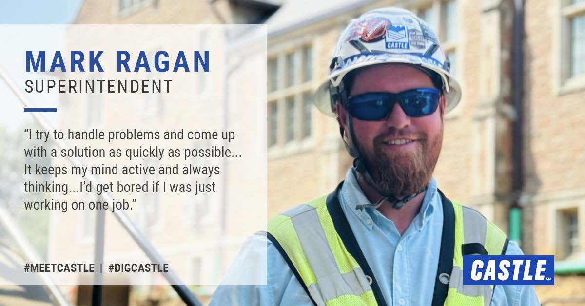 Juggling multiple projects is one of Superintendent Mark Ragan’s favorite parts of the job. “It keeps my mind active and always thinking,” he says. “I’d get bored if I was just working on one job.” Read more : digcastle.com/insights/mark-…
#MeetCastle #DigCastle #STLmade