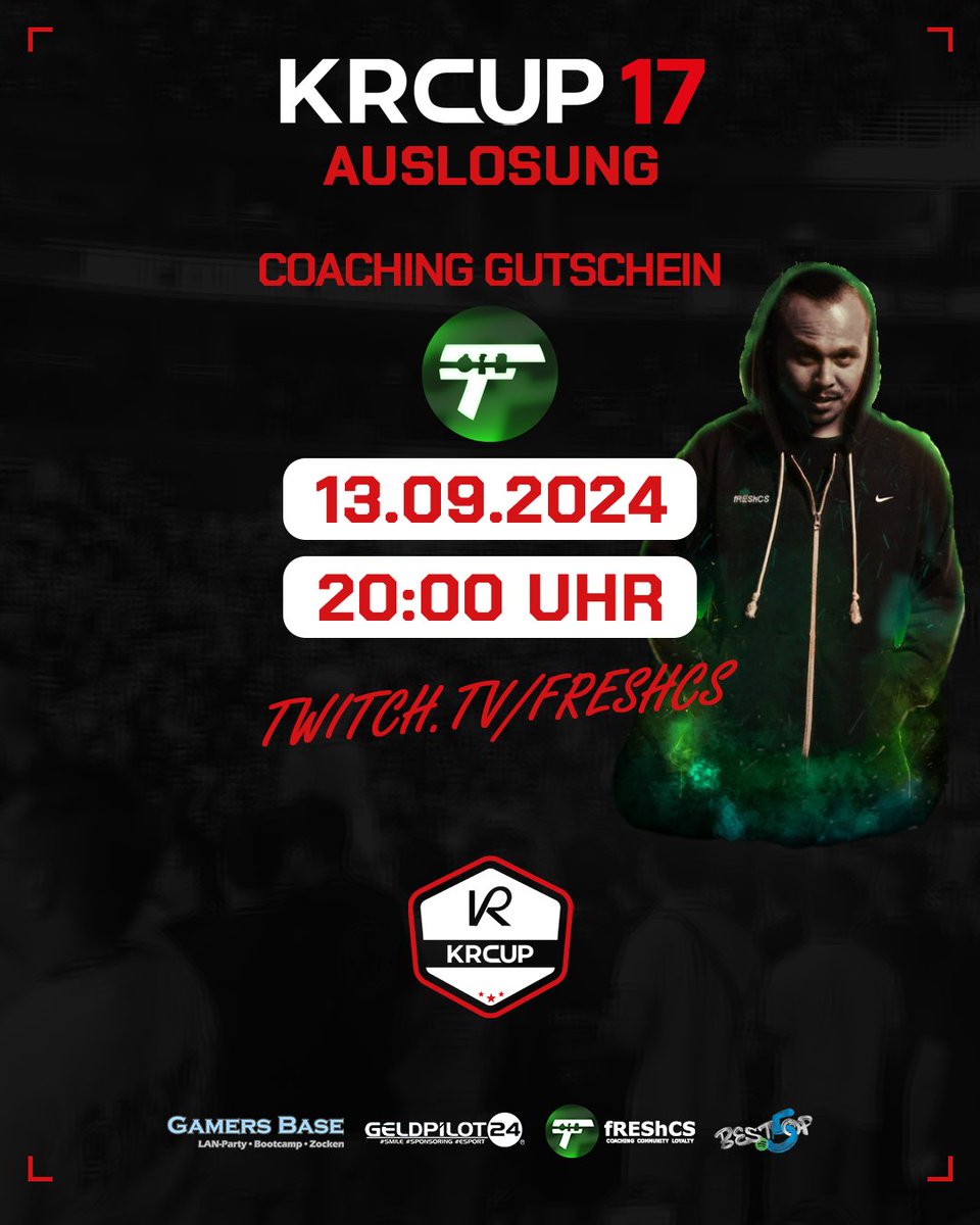 KRCup_CS (@krcup_de) on Twitter photo Heute um 20 Uhr wird der Gutschein für die Onstream Demoanalyse von #KRCUP 17 by <a href="/fREShCS1/">fREShCS</a> ausgelost
📺 twitch.tv/fREShCS_
🔥🔥🔥
<a href="/NYXIA_eSports/">NYXIA eSports</a> @VisionarityCS <a href="/FruchtLaborCS/">FruchtLabor - Counter Strike</a> <a href="/Permittaesports/">Permitta eSports</a> <a href="/frafraggers/">Frankfurt FraGGers</a> <a href="/reboundcomgg/">Rebound Gaming</a> <a href="/CPLAYgg/">CPLAY</a> Heute um 20 Uhr wird der Gutschein für die Onstream Demoanalyse von #KRCUP 17 by <a href="/fREShCS1/">fREShCS</a> ausgelost
📺 twitch.tv/fREShCS_
🔥🔥🔥
<a href="/NYXIA_eSports/">NYXIA eSports</a> @VisionarityCS <a href="/FruchtLaborCS/">FruchtLabor - Counter Strike</a> <a href="/Permittaesports/">Permitta eSports</a> <a href="/frafraggers/">Frankfurt FraGGers</a> <a href="/reboundcomgg/">Rebound Gaming</a> <a href="/CPLAYgg/">CPLAY</a>