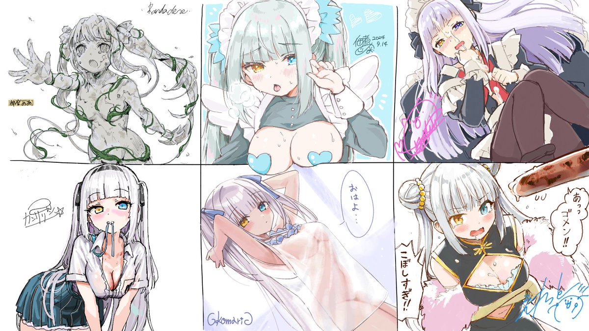 norioo_'s tweet image. #神楽めあで遊ぼう #めあArt
youtube.com/live/OSe5PtXTs…

🚩神楽めあを神絵師軍団で描きました🎨✍✨
館田ダン　　佃煮のりお　なつめえり
カンザリン　斎木こまり　えれっと