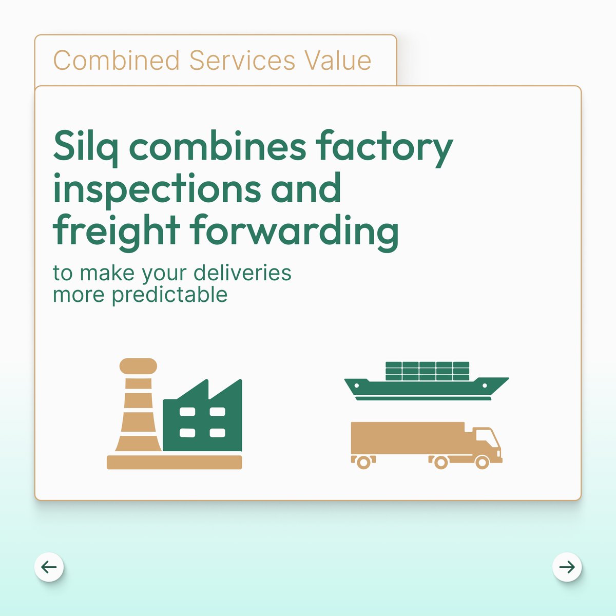SilqPro's tweet image. We've revolutionized logistics with factory inspections and expert freight forwarding, ensuring on-time delivery—or your money back.

Don't just ship. Ship with confidence. Ship with Silq.

#Silq #ReliableDelivery #SharedContainers #Logistics