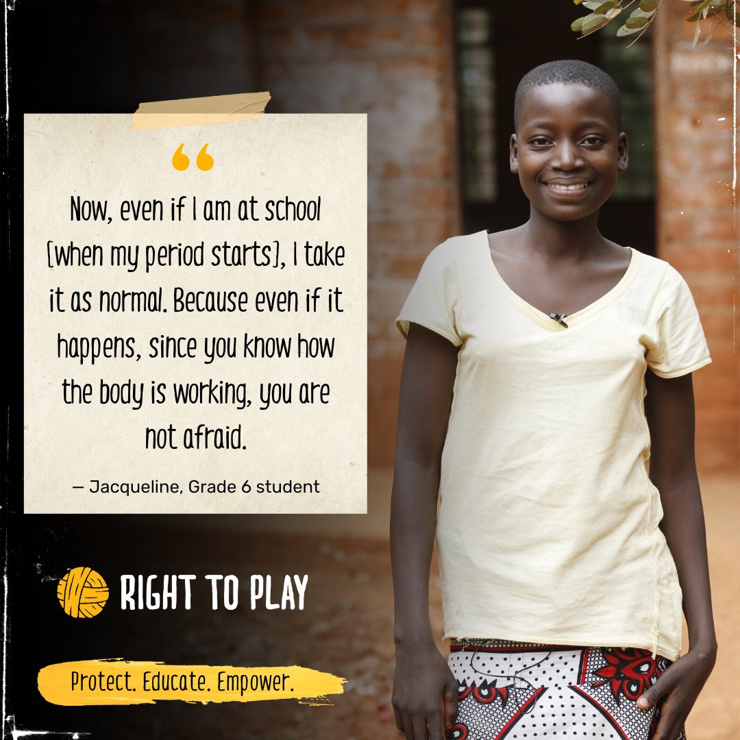 Right To Play Canada (@righttoplaycan) on Twitter photo In Tanzania's Nduta Refugee Camp, Jacqueline is taking control of her education & her future by learning about menstrual health and making reusable pads, with support from Right To Play & <a href="/CanadaDev/">Development Canada</a>'s My Education, My Future project.
ā”ļø Read her story: righttoplay.com/en/stories/mak⦠In Tanzania's Nduta Refugee Camp, Jacqueline is taking control of her education & her future by learning about menstrual health and making reusable pads, with support from Right To Play & <a href="/CanadaDev/">Development Canada</a>'s My Education, My Future project.
ā”ļø Read her story: righttoplay.com/en/stories/makā¦
