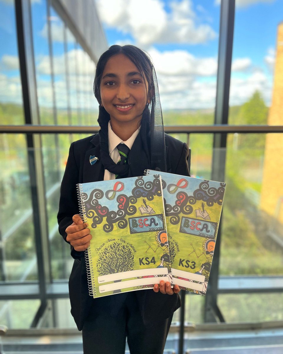 Congratulations to Insha, who won the Student Planner design competition last term. Her artwork can be seen on the front of the planners this year 🙌🏽

#WEAREBSCA #ACHIEVE