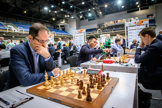 UnicodeChess's tweet image. 🎉 Round 3 Highlights of the 45th FIDE Chess Olympiad 2024! ♟️

🔹 Surprising Upsets
🔹 Top Player Performances
🔹 Strategic Brilliance

Boost your chess skills at (unicodechess.com)! 

#ChessOlympiad #Chess2024 #UnicodeChess #Chess #chesspunks #chess