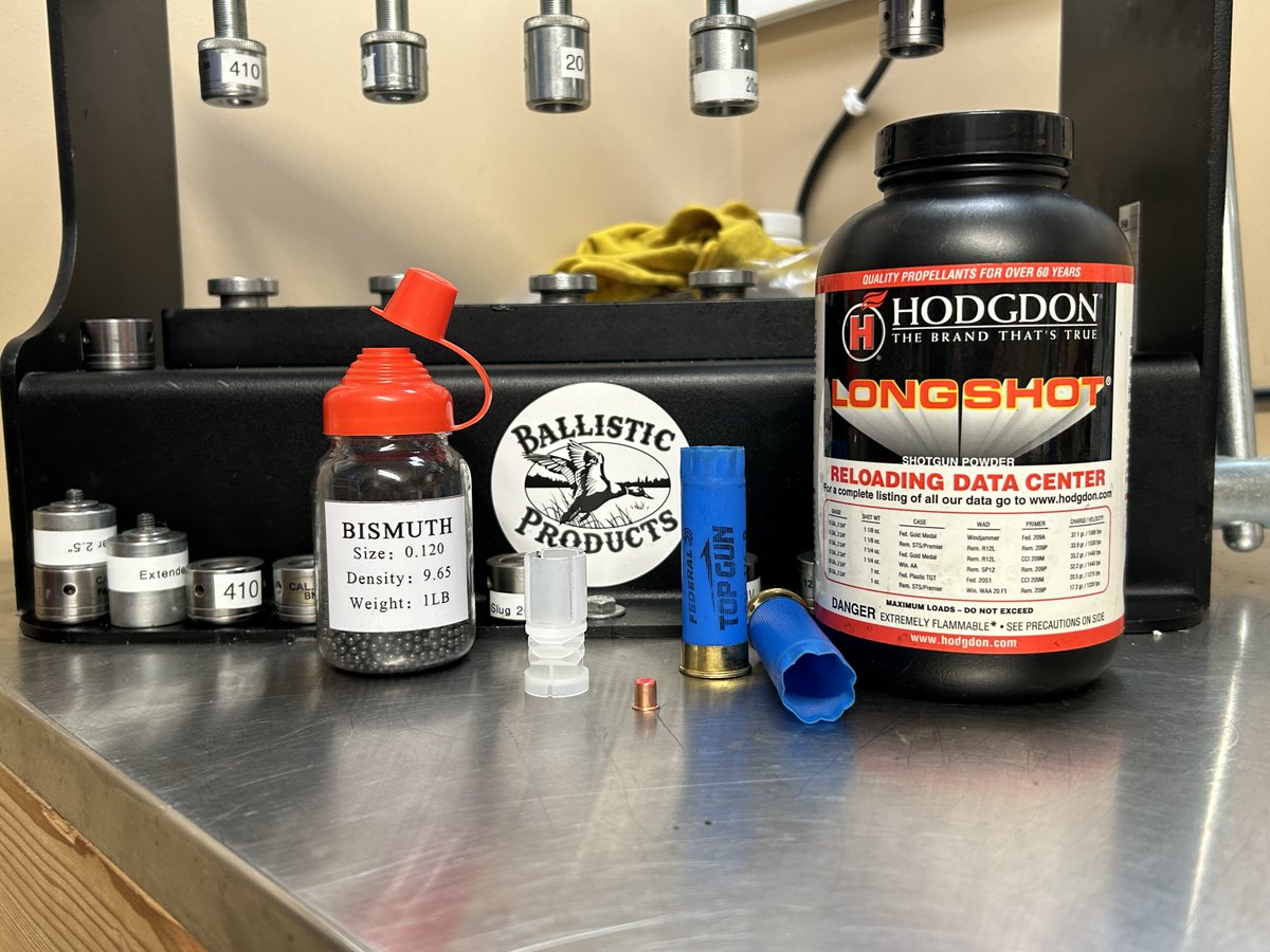 BProducts's tweet image. New Load of the Week with our new bismuth shot in 12ga Federal Top Gun hulls! Check out our YouTube short on it.
youtube.com/shorts/dPCq2Mh…

#reloading #reloadingbench
#ballisticproducts
#shotgun