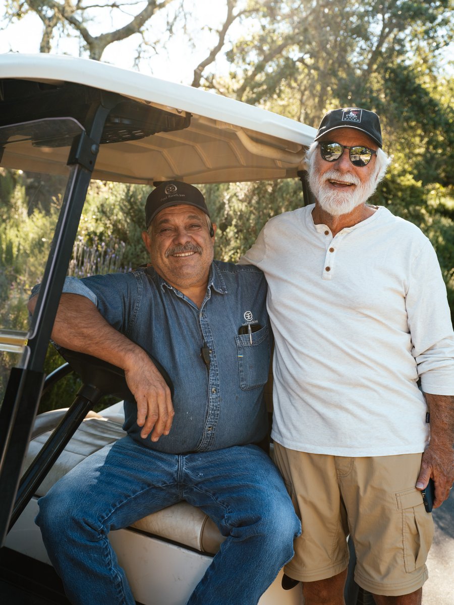 Mike Freed, Managing Partner, with Martin Palafox, one of Post Ranch’s first employees. Mike has shaped the inn into a luxury sanctuary, while Martin ensures the property looks its best and runs smoothly, both always smiling. 

photo @electrokardiogram