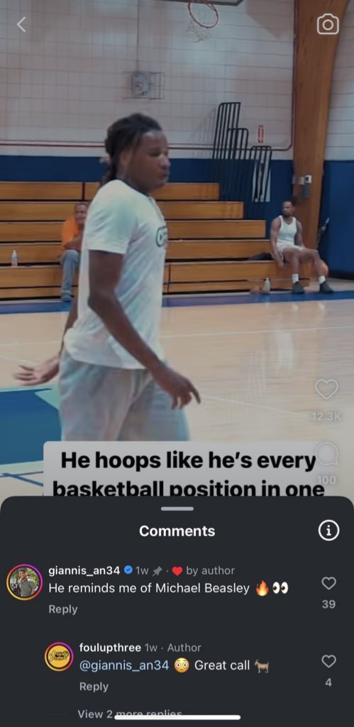 Warhawk alum James Graham (2023) with the shoutout from Giannis 👀

instagram.com/reel/C8dZkD5tb…