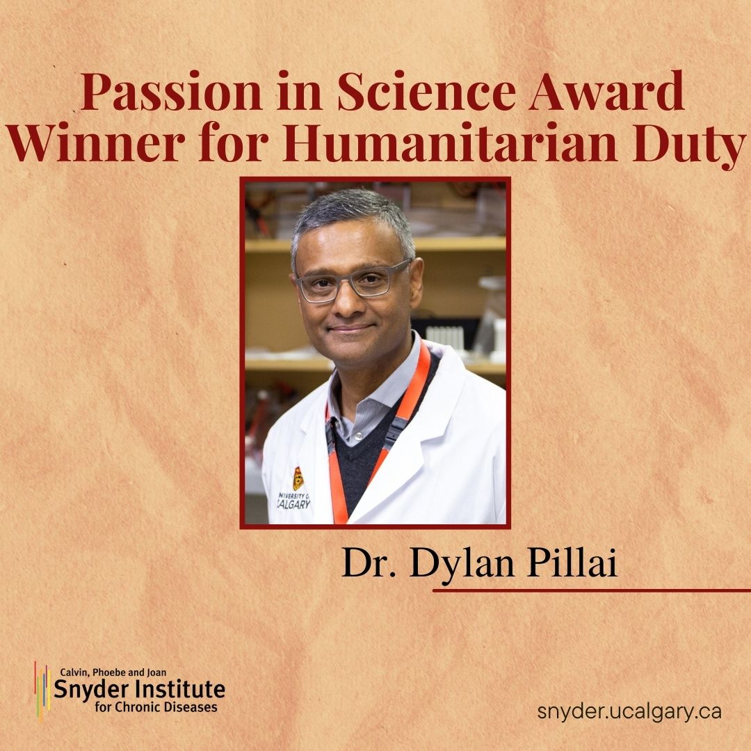 SnyderInstitute's tweet image. Dr. Dylan Pillai received the Passion in Science Award for Humanitarian Duty from New England Biolabs! This honor celebrates scientists tackling urgent global issues.
 
#HumanitarianAward #ProudMoment #CelebratingSuccess

@NEBiolabs @UCalgary @UCalgaryMed