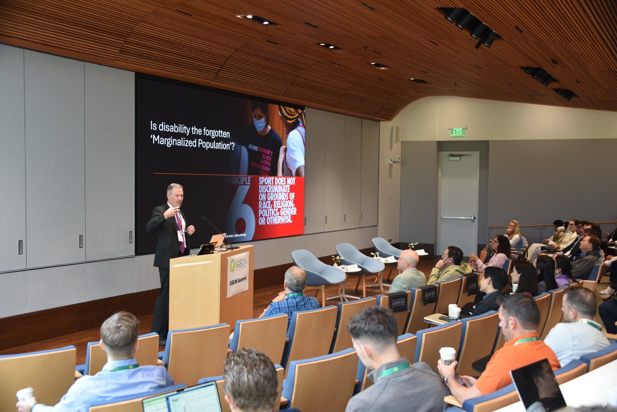 GSUN The Global Sport University Network (@gsun_network) on Twitter photo "We learn from them, they learn from us."
Day 2 of #GSUNsummit24 begins with the Para Athlete Keynote, featuring Vicky Tolfrey of <a href="/lborouniversity/">Loughborough University</a> and <a href="/Davidfhlegg/">David Legg</a> of <a href="/MountRoyalU/">Mount Royal U</a>, with <a href="/JohnCairney68/">John Cairney</a> of <a href="/UQ_News/">UQ News</a> moderating. "We learn from them, they learn from us."
Day 2 of #GSUNsummit24 begins with the Para Athlete Keynote, featuring Vicky Tolfrey of <a href="/lborouniversity/">Loughborough University</a> and <a href="/Davidfhlegg/">David Legg</a> of <a href="/MountRoyalU/">Mount Royal U</a>, with <a href="/JohnCairney68/">John Cairney</a> of <a href="/UQ_News/">UQ News</a> moderating.