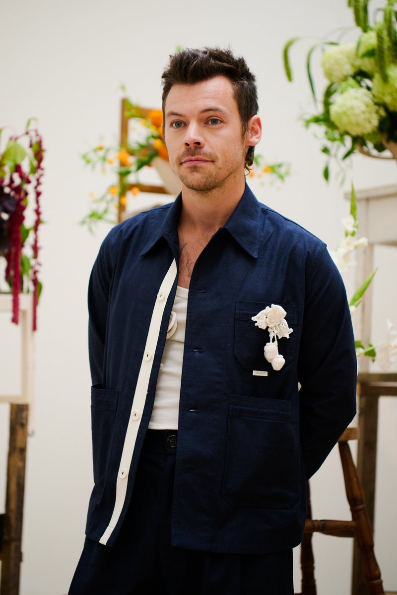 Harry at the S.S. Daley show during London Fashion Week today - 13 September