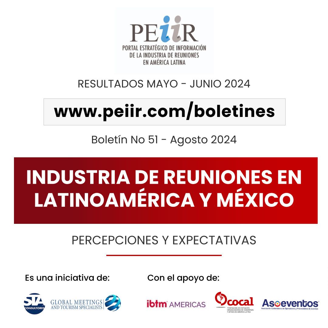¡El boletín 51 de PEIIR está aquí! 🌎📰 En esta ocasión agregamos la percepción de cómo la inseguridad está afectando la atracción de eventos.

Consulta el documento completo en: bit.ly/3X5Yj6P

#PEIIR