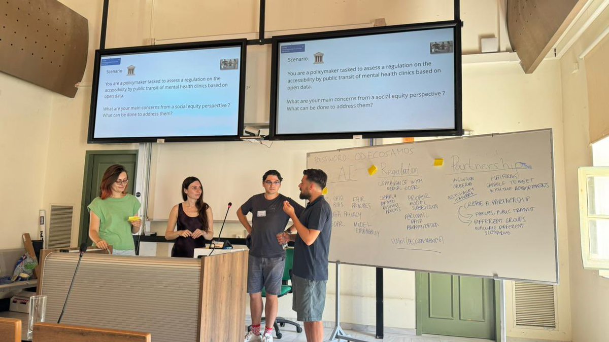 hectrenes's tweet image. Una gran #TrainingWeek en Samos donde hemos aprendido sobre gobernanza digital, y el rol que toma la #IA en ello