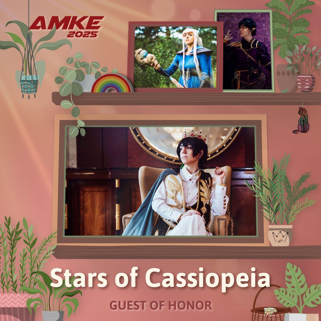 🍄Please welcome StarsofCassiopeia (@starscassiopeia) to Anime Milwaukee 2025!

She has been crafting award-winning mixed media cosplays &amp; performances since 2008. Cass and her co-founder Emma also created and operate the cosplay commission-centric website Cosmosii.

#AMKE2025