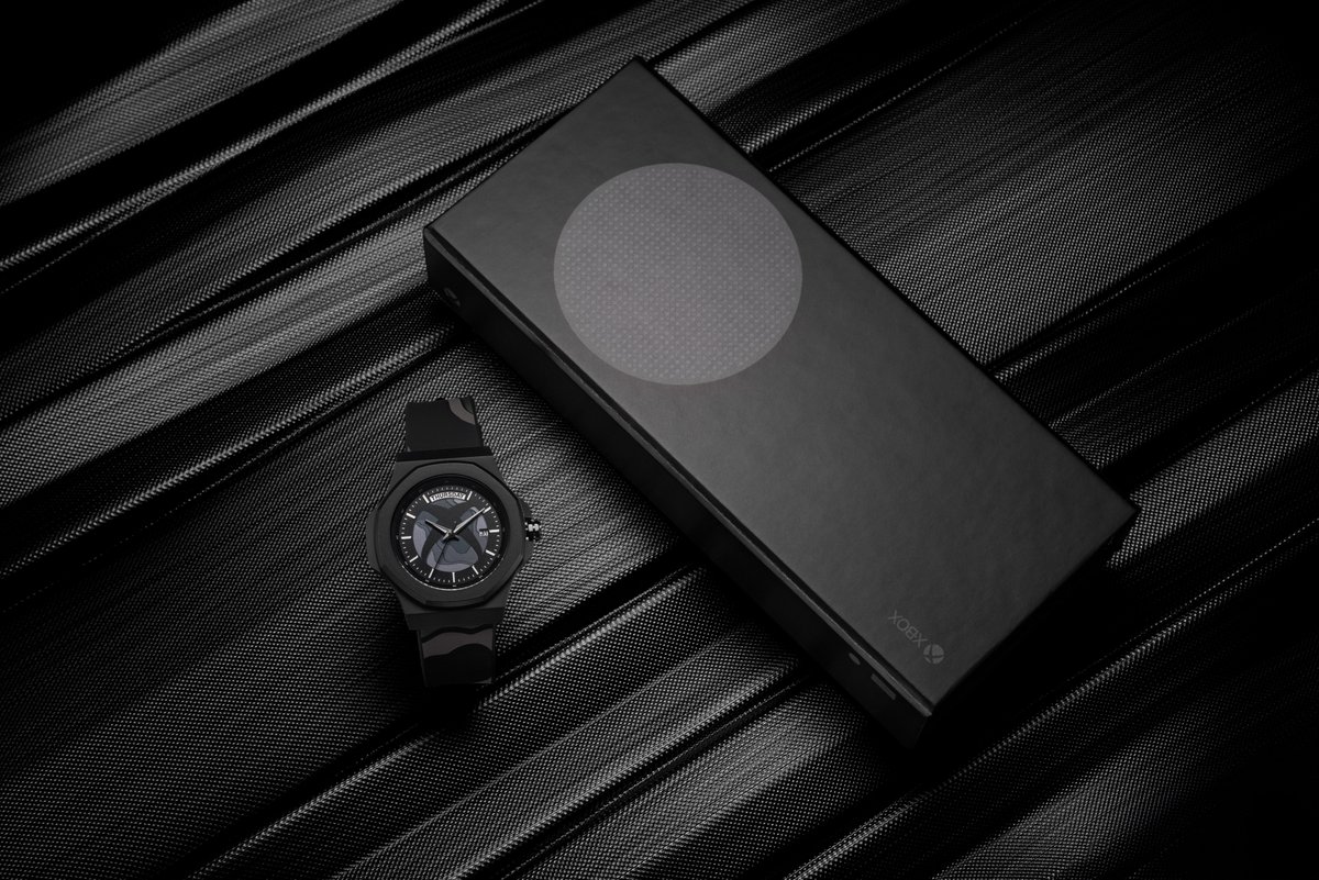 MSTRwatches's tweet photo. 🎮✨ @Xbox  | MSTR collaboration watch is now available! Designed on the Black Day Trip watch. This timepiece is limited to 150 pieces &amp; individually numbered. With a topographic design throughout the watch and around the iconic Xbox Sphere logo. https://t.co/s1eTeMHEyP