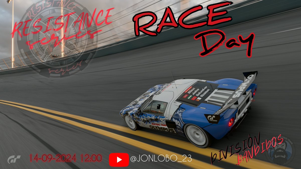 Olympus Racing Team (@racingolympus) on Twitter photo 🔱RACE DAY🔱
Resistance series by <a href="/MaskedBanditsgt/">Masked Bandits</a>
En apenas 2 horas arrancamos el motor del Ford GT en Daytona para disputar nada más y nada menos que 12 horas de carrera!
Representando al equipo hoy:
🔵#Ftr_Alex24
🔵<a href="/vicaman1029/">El tío vica</a>
🔵#Ort_Gotxu
🔵<a href="/Jako2280/">Jacobo Navacerrada - AXN_Jako -</a>
¡Push Push Push! 🔱RACE DAY🔱
Resistance series by <a href="/MaskedBanditsgt/">Masked Bandits</a>
En apenas 2 horas arrancamos el motor del Ford GT en Daytona para disputar nada más y nada menos que 12 horas de carrera!
Representando al equipo hoy:
🔵#Ftr_Alex24
🔵<a href="/vicaman1029/">El tío vica</a>
🔵#Ort_Gotxu
🔵<a href="/Jako2280/">Jacobo Navacerrada - AXN_Jako -</a>
¡Push Push Push!