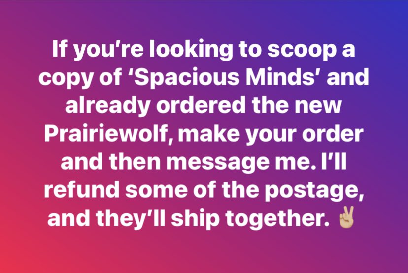 The Prairiewolf records will be here next week, and the JA + The Heavy Lidders are already here!

Keep in mind when purchasing a multiple item order with the Yaryu record, the order won’t ship until the Yaryu arrives (late Oct).

Thanks for understanding and the support. 

✌🏼✌🏼✌🏼