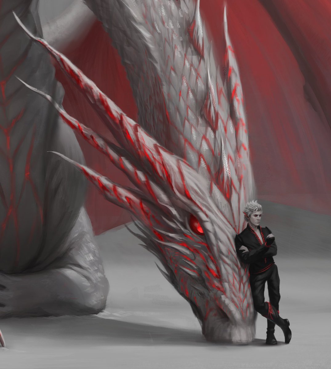 Alright, created a concept for Dragon Spawn with size comparison with Astarion 😅 Didn't find much information about vampiric dragons in DnD sources, sooo... came up with this good boy ✍️🥲
 #DnD #Astarion #BaldursGate3 #BG3 #vampiricdragon