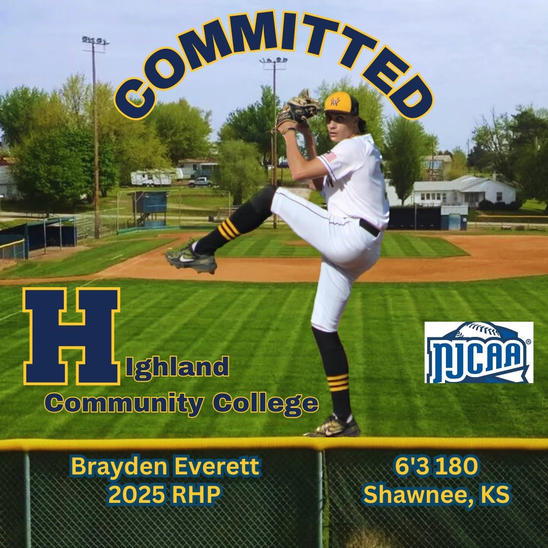 Brayden Everett (@everettbrayden) on Twitter photo I’m very excited to announce I will be continuing the next chapter of my academic and athletic journey at Highland Community College. Thank you to everybody along the way and a big thank you to Coach Hay for this opportunity! Hum Scotties! <a href="/HCCscottieBSB/">Scottie Baseball</a> <a href="/LandonHay28/">Landon Hay</a> I’m very excited to announce I will be continuing the next chapter of my academic and athletic journey at Highland Community College. Thank you to everybody along the way and a big thank you to Coach Hay for this opportunity! Hum Scotties! <a href="/HCCscottieBSB/">Scottie Baseball</a> <a href="/LandonHay28/">Landon Hay</a>