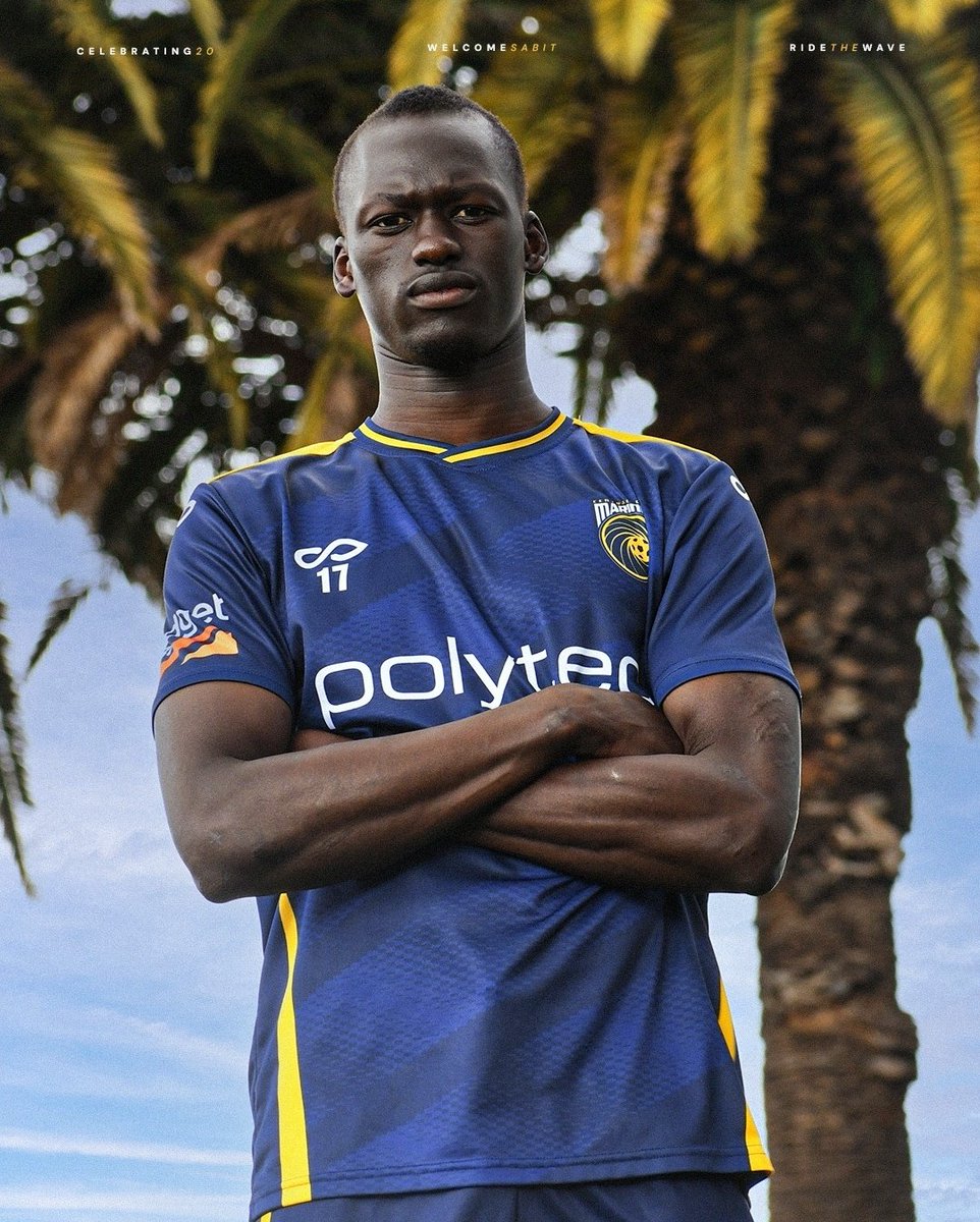 AscendSportsG's tweet photo. DONE DEAL 📝🤝 Sabit Ngor signs with @ALeagueMen Champions @CCMariners on a two year deal.

A big thank you to both @HUFCWARRIOR &amp; the Mariners for their professionalism.

Sabit, you've worked so hard for this opportunity, and now it is time to shine 🌟 Big things coming! https://t.co/BLbOs0ZVoW