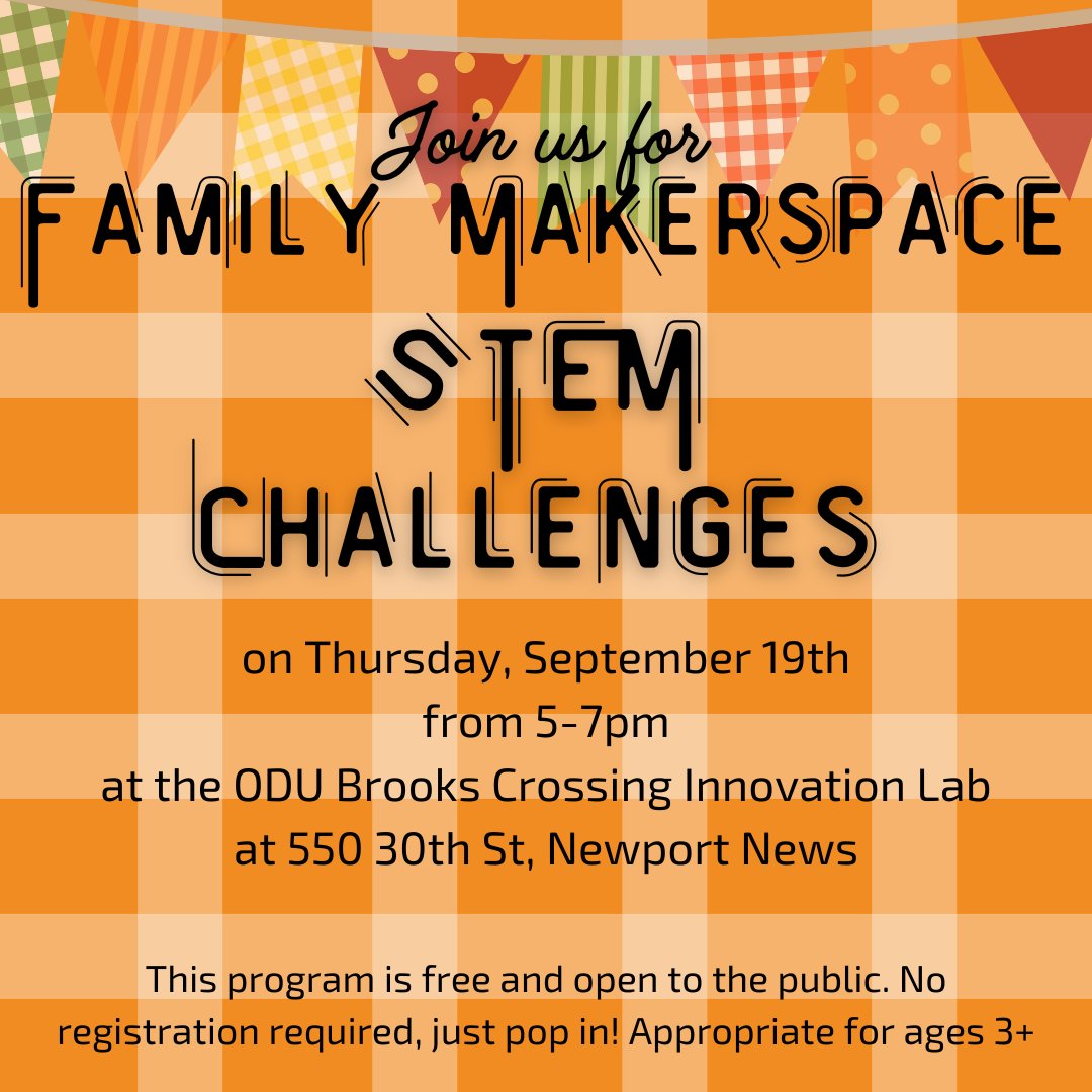 Mark your calendars! 🗓️ Join us for Family Makerspace with fun STEM challenges like building, coding, &amp; robotics! Free &amp; open to the public, ages 3+. No registration needed—just drop by! #STEM #Makerspace #FamilyFun