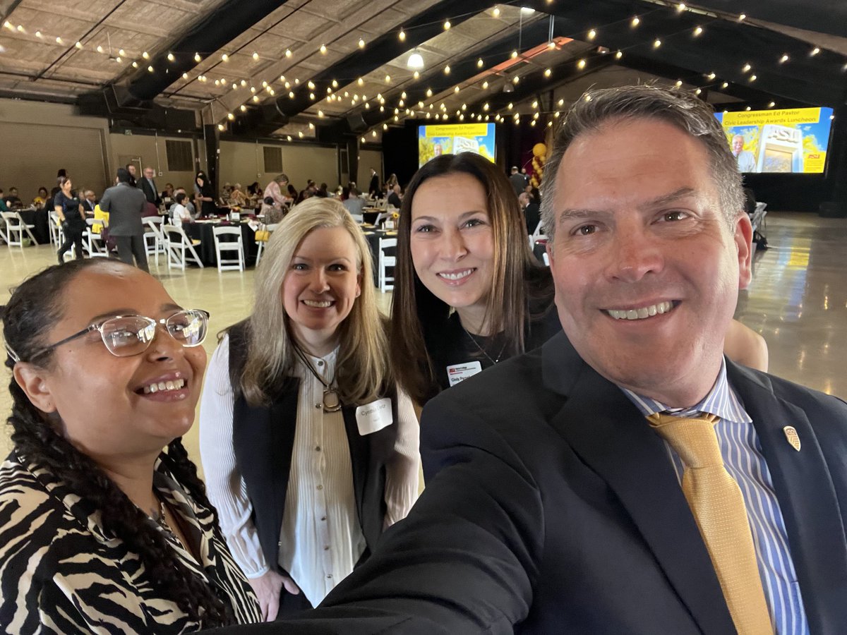 We ⁦⁦⁦⁦<a href="/asupublicsvc/">Watts College of Pub Svc</a>⁩ celebrated legacy of Congressman Ed Pastor &amp; kicked off new fundraising campaign to preserve pictures/documents to ensure future leaders can learn about &amp; be inspired by his effective, humane style of governing. Good day for sure!